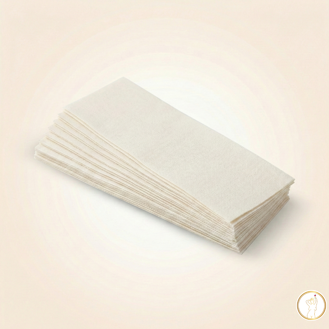 Large Reusable Fabric Sugaring Strips (Set of 3) – Washable Cloth Strips for Sugar Wax Hair Removal | Durable, Eco-Friendly Waxing Strips for Brazilian, Bikini & Full Body | At-Home & Professional Use